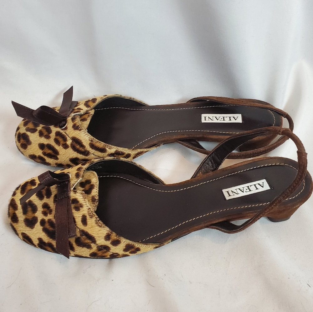 Alfani women's Leopard animal print Serena slides